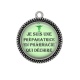 Pendentif Cabochon Argent - je suis une préparatrice en pharmacie qui déchire