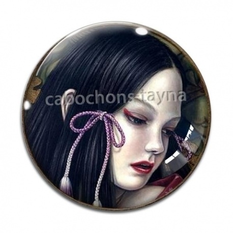 Cabochon Verre - petite fille