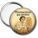 Miroir de poche - pharmacienne qui déchire