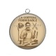 Pendentif Cabochon Argent - un coiffeur formidable