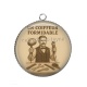 Pendentif Cabochon Argent - un coiffeur formidable
