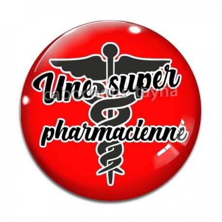 Cabochon Verre - une super pharmacienne