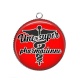 Pendentif Cabochon Argent - une super pharmacienne