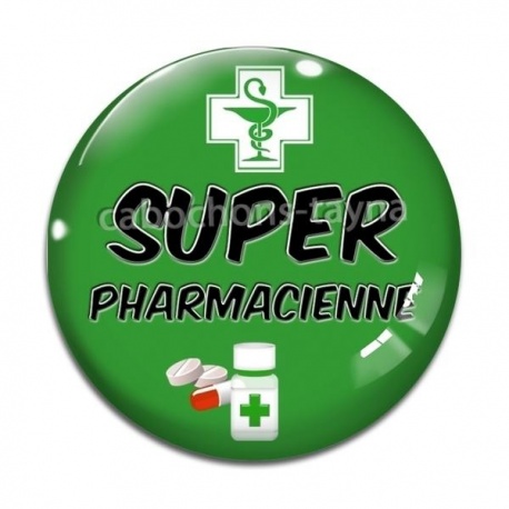 Cabochon Verre - super pharmacienne