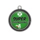Pendentif Cabochon Argent - super pharmacienne