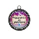 Pendentif Cabochon Argent - préparatrice en pharmacie