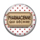 Cabochon Verre - pharmacienne qui déchire
