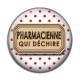 Cabochon Résine - pharmacienne qui déchire