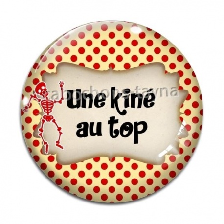Cabochon Verre - une kiné au top