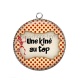 Pendentif Cabochon Argent - une kiné au top