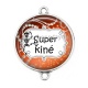 Connecteur Cabochon Argent - super kiné