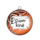 Pendentif Cabochon Argent - super kiné