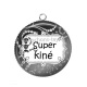Pendentif Cabochon Argent - super kiné