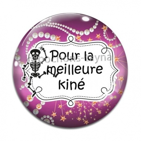 Cabochon Verre - pour la meilleure kiné