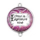 Connecteur Cabochon Argent - pour la meilleure kiné