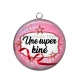 Pendentif Cabochon Argent - une super kiné