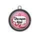 Pendentif Cabochon Argent - une super kiné
