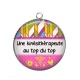 Pendentif Cabochon Argent - une kinésithérapeute au top du top