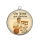 Pendentif Cabochon Argent - un kiné qui déchire