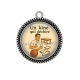 Pendentif Cabochon Argent - un kiné qui déchire