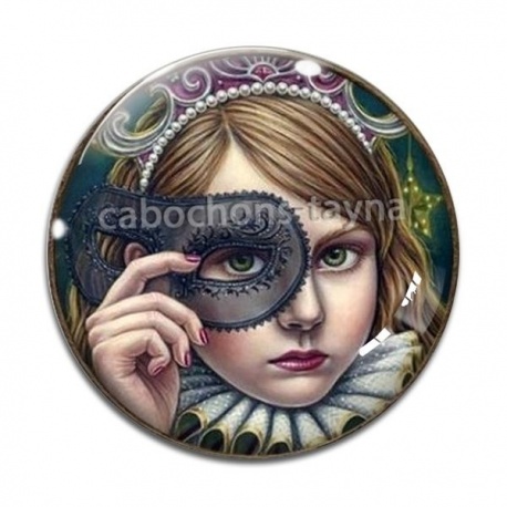 Cabochon Verre - petite fille