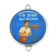 Connecteur Cabochon Argent - un kiné qui déchire