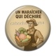 Cabochon Résine - un maraîcher qui déchire