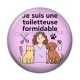Cabochon Résine - je suis une toiletteuse formidable