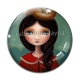 Cabochon Verre - petite fille