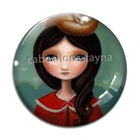 Cabochon Verre - petite fille