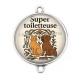 Connecteur Cabochon Argent - super toiletteuse