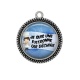 Pendentif Cabochon Argent - je suis une patronne qui déchire