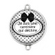 Connecteur Cabochon Argent - je suis une cantinière qui déchire