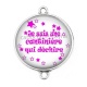 Connecteur Cabochon Argent - je suis une cantinière qui déchire