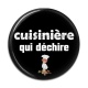 Cabochon Résine - cuisinière qui déchire