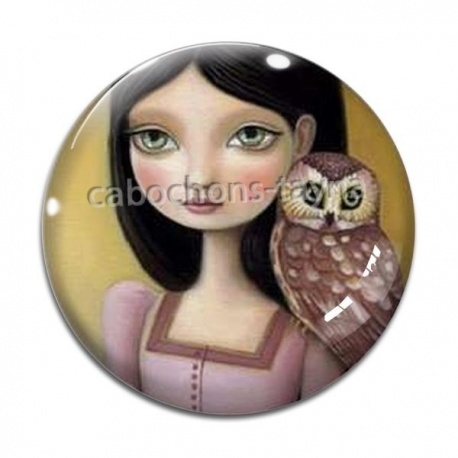 Cabochon Verre - petite fille