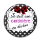 Cabochon Résine - je suis une cantinière qui déchire