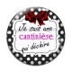 Cabochon Verre - je suis une cantinière qui déchire