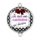 Connecteur Cabochon Argent - je suis une cantinière qui déchire