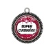 Pendentif Cabochon Argent - super cuisinière