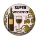 Cabochon Résine - super viticultrice
