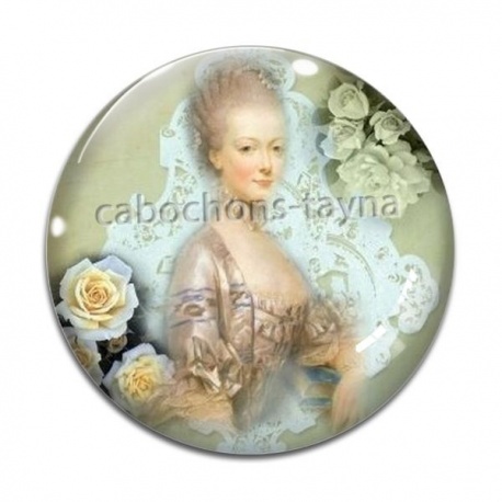 Cabochon Verre - femme Antoinette