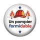 Cabochon Résine - un pompier formidable