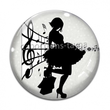 Cabochon Verre - pin up