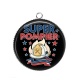 Pendentif Cabochon Argent - super pompier