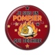 Cabochon Résine - je suis un pompier qui déchire