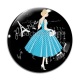 Cabochon Verre - femme de paris