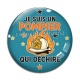 Cabochon Verre - je suis un pompier qui déchire