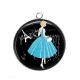 Pendentif Cabochon Argent - femme de paris