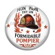 Cabochon Verre - mon papa est un formidable pompier